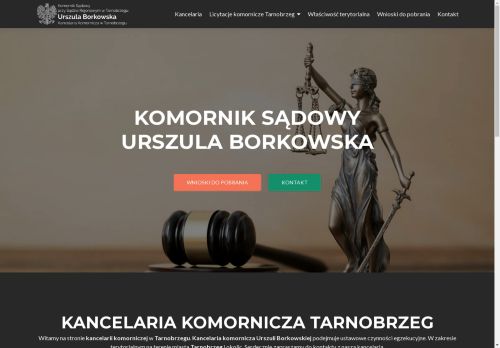 KOMORNIK SĄDOWY PRZY SĄDZIE REJONOWYM W TARNOBRZEGU URSZULA BORKOWSKA